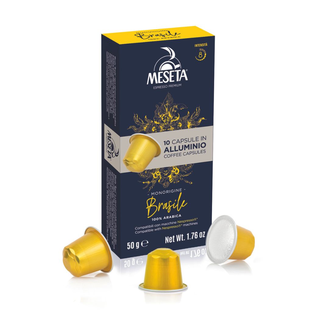 Aluminum Coffee Capsules - MESETA - Brasile - 50g