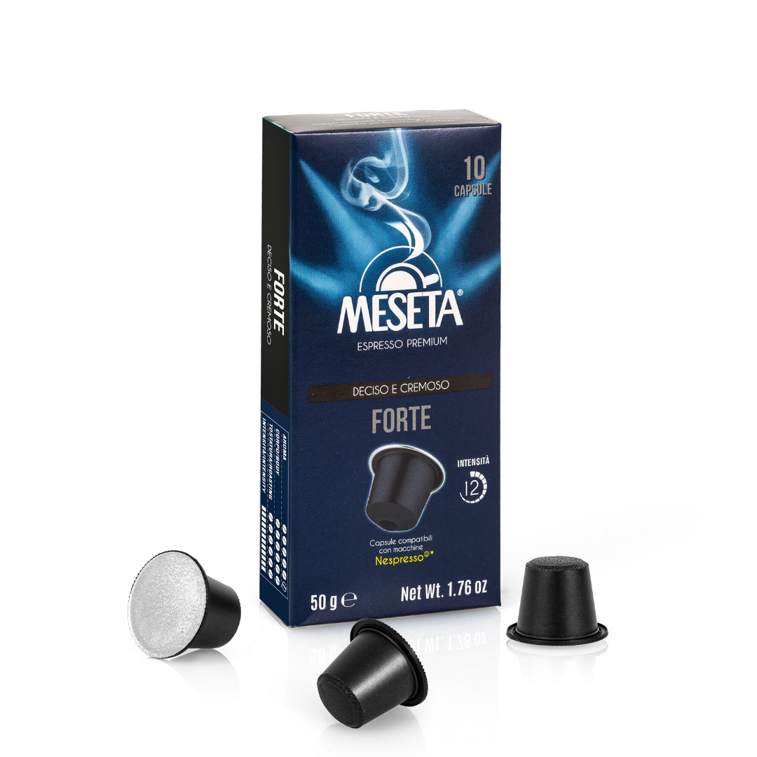 Aluminum Coffee Capsules - MESETA - Forte - 50g