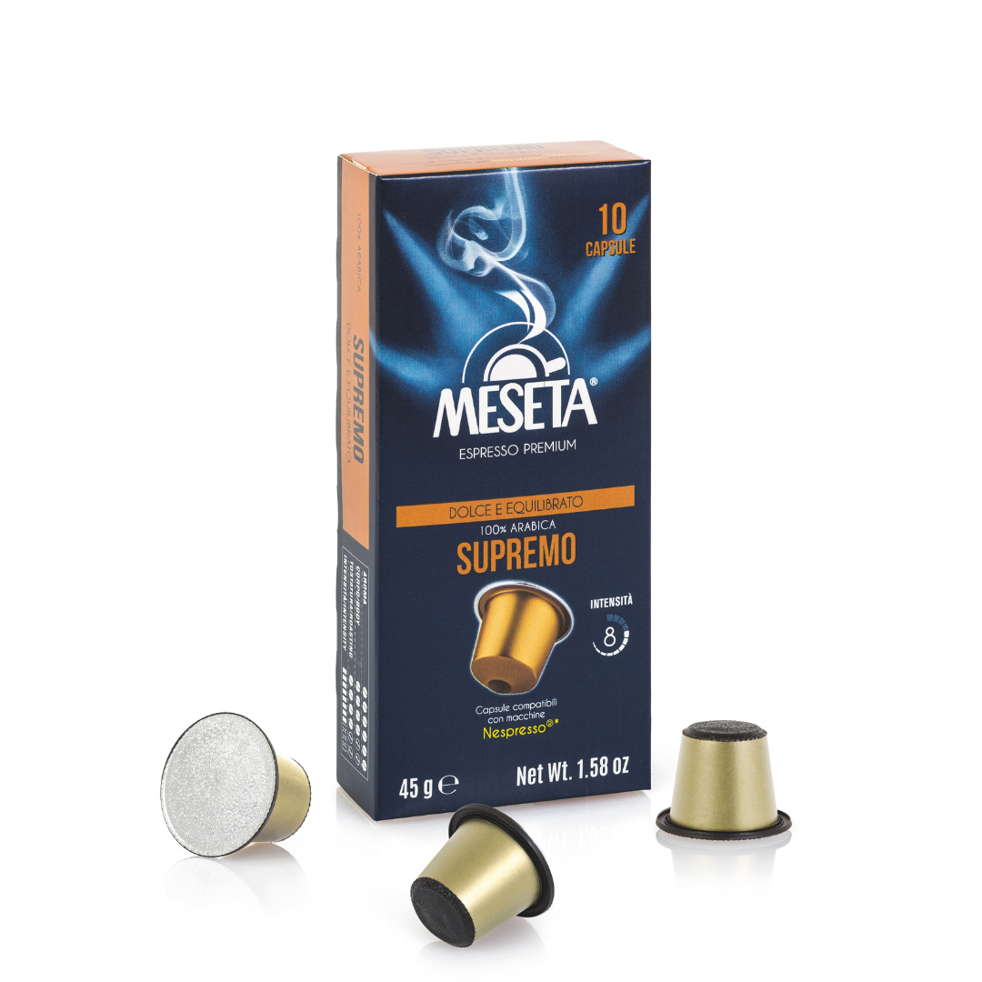 Aluminum Coffee Capsules - MESETA - Supremo - 45g