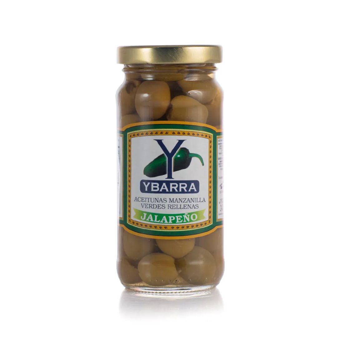 Jalapeno Stuffed Olives - Ybarra - 240g