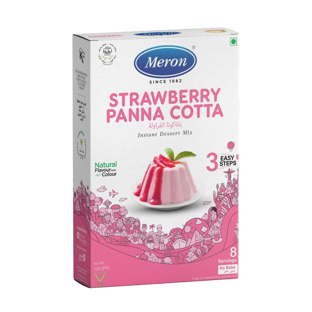 Strawberry Panna Cotta - Meron - 100g